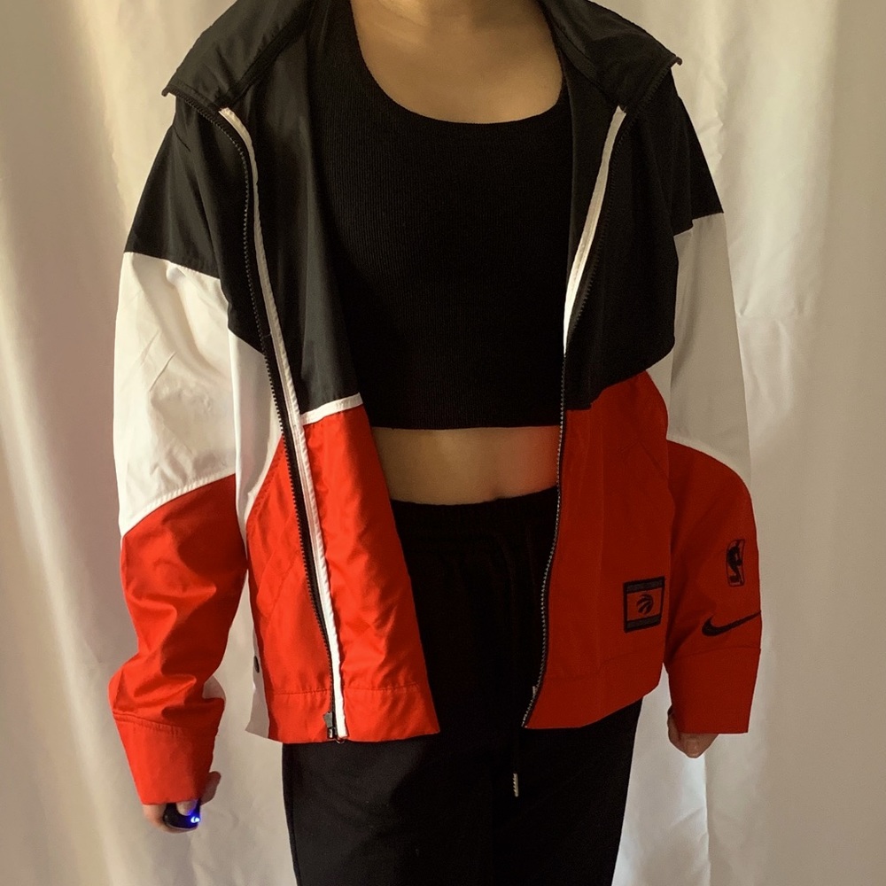 A zip up Toronto Raptors jacket